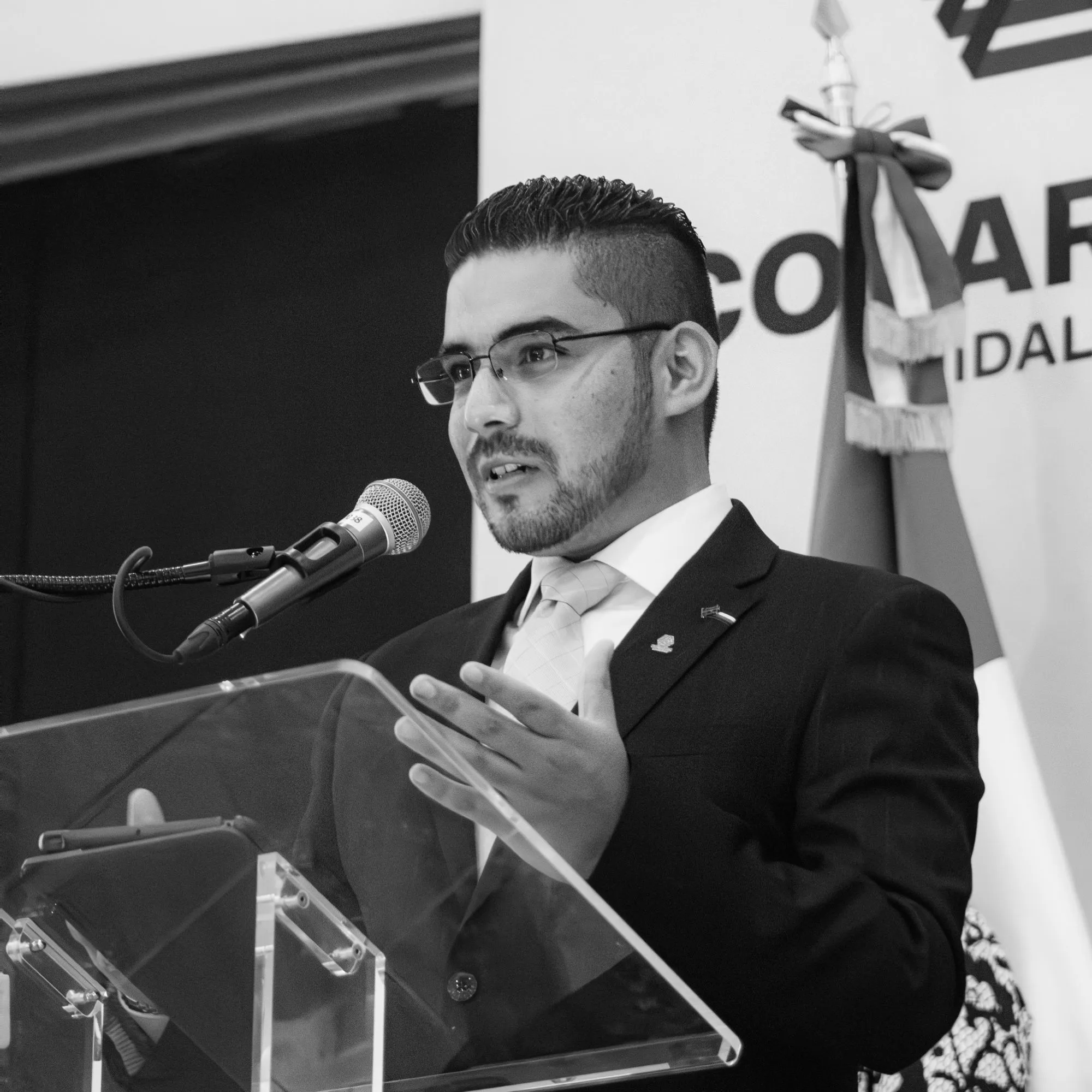 Rodrigo Canseco en una conferencia